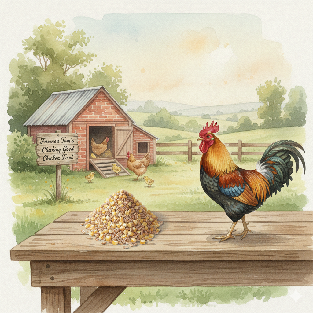 Farmer Tom’s Clucking Good Chicken Food