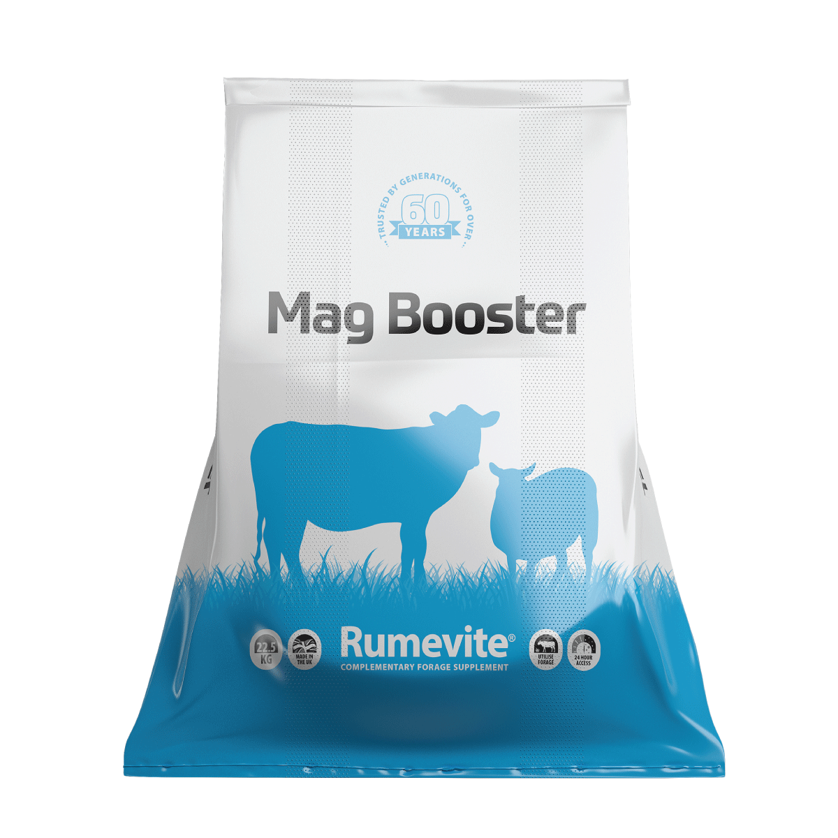 Rumevite Mag Booster 14 inch New Shape 22.5kg Block for Grass Staggers