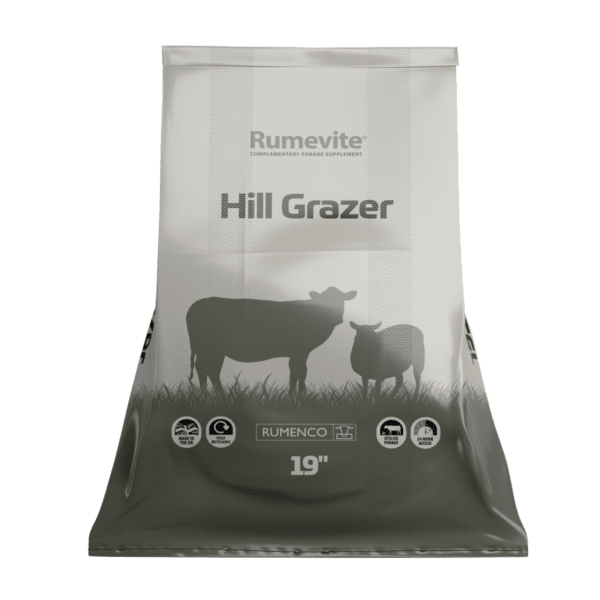 Rumevite Hill Grazer 22.5kg Extra High Protein Feed Block for Hill Cattle and Sheep